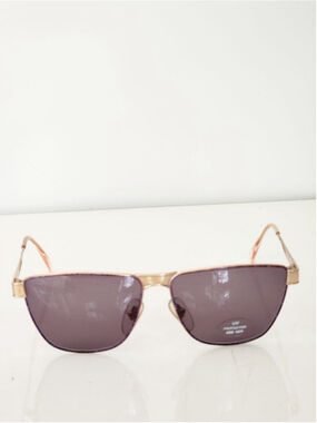 LAURA BIAGIOTTI NEW Vintage V616 Gold Purple Sunglasses